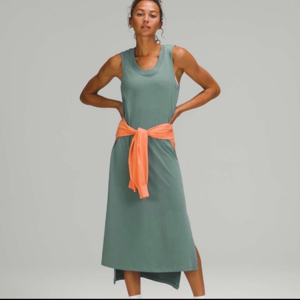 Lululemon All Yours Maxi Tank Dress Teal S/M